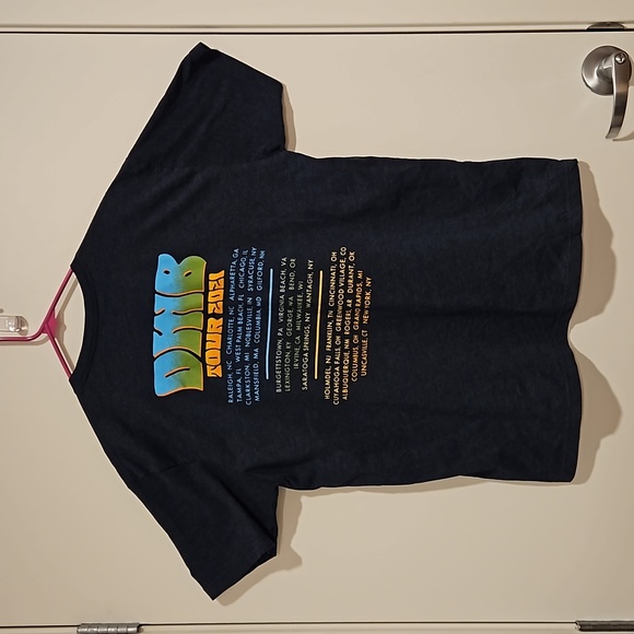 Dave Matthews Band Tour 2021 short sleeve concert tee cities listed EUC - Picture 2 of 5
